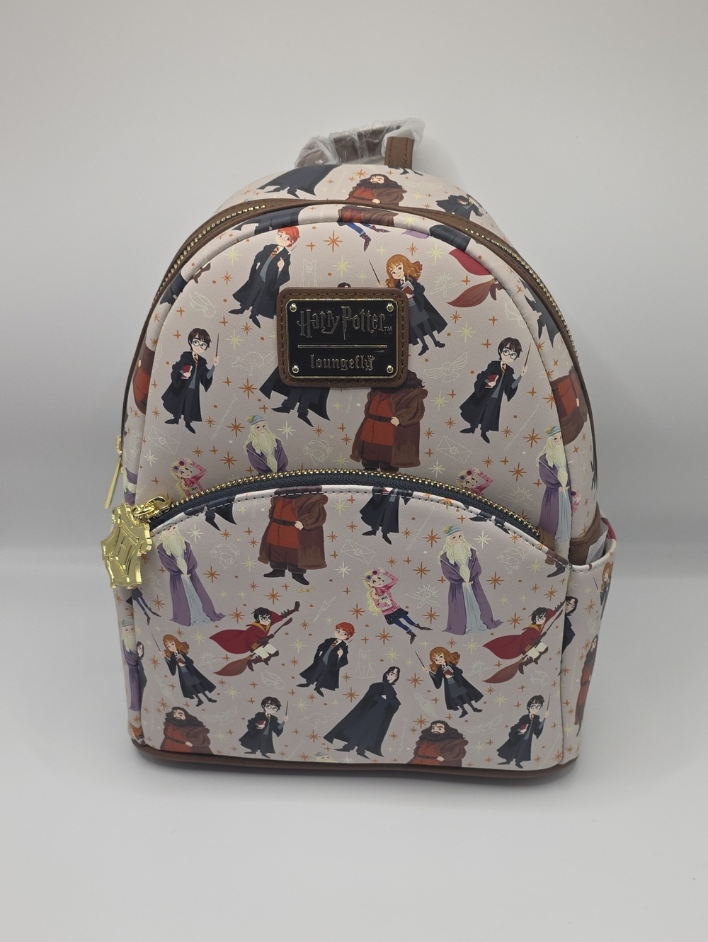 Loungefly Harry Potter Spring Characters Mini Backpack - Ivory With Brown Trim